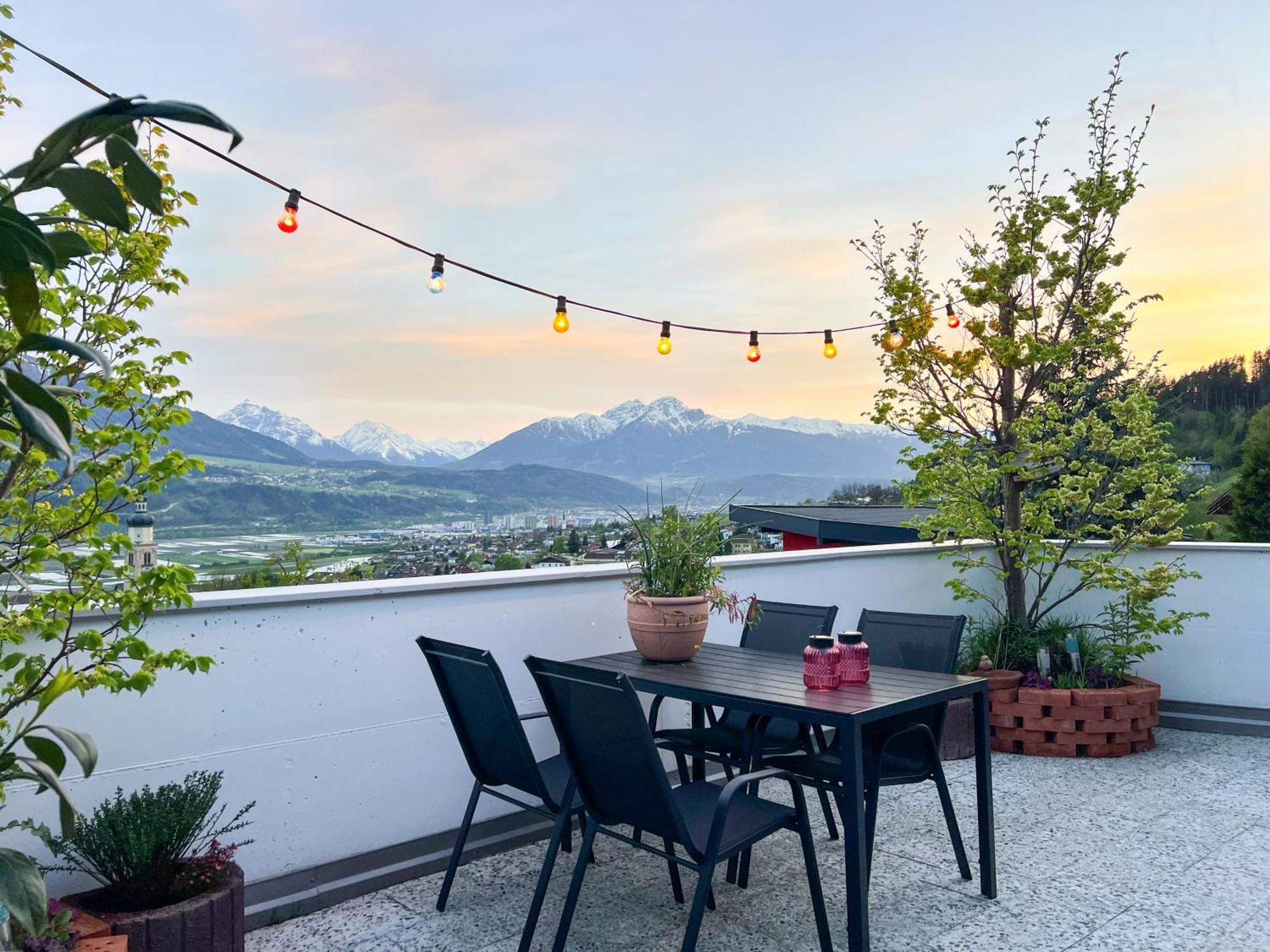 Sunny Mountain Loft - Terrace & Garden Lägenhet Thaur Exteriör bild